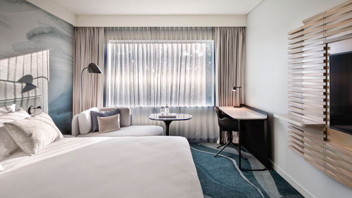 One of the guest rooms at Novotel Tainui Hamilton One of the guest rooms at Novotel Tainui Hamilton